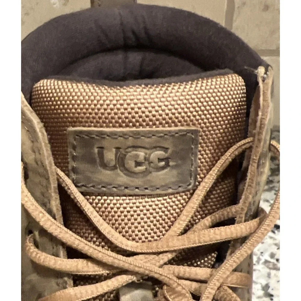 UGG GATSON Brown Waterproof Duck Boots Lace Up 1123671 Size 12